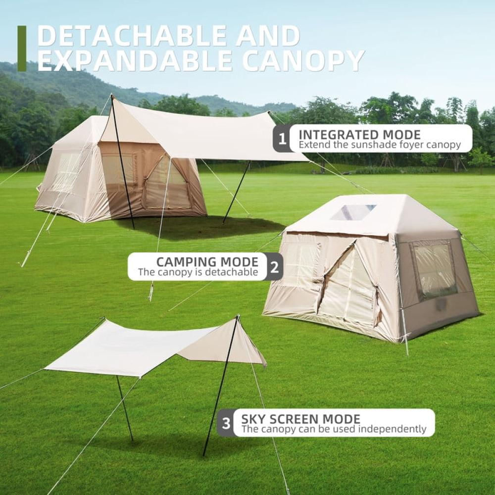 Carpa Inflable Para Camping Con Bomba Entrada Para Estufa Y Toldo img #3