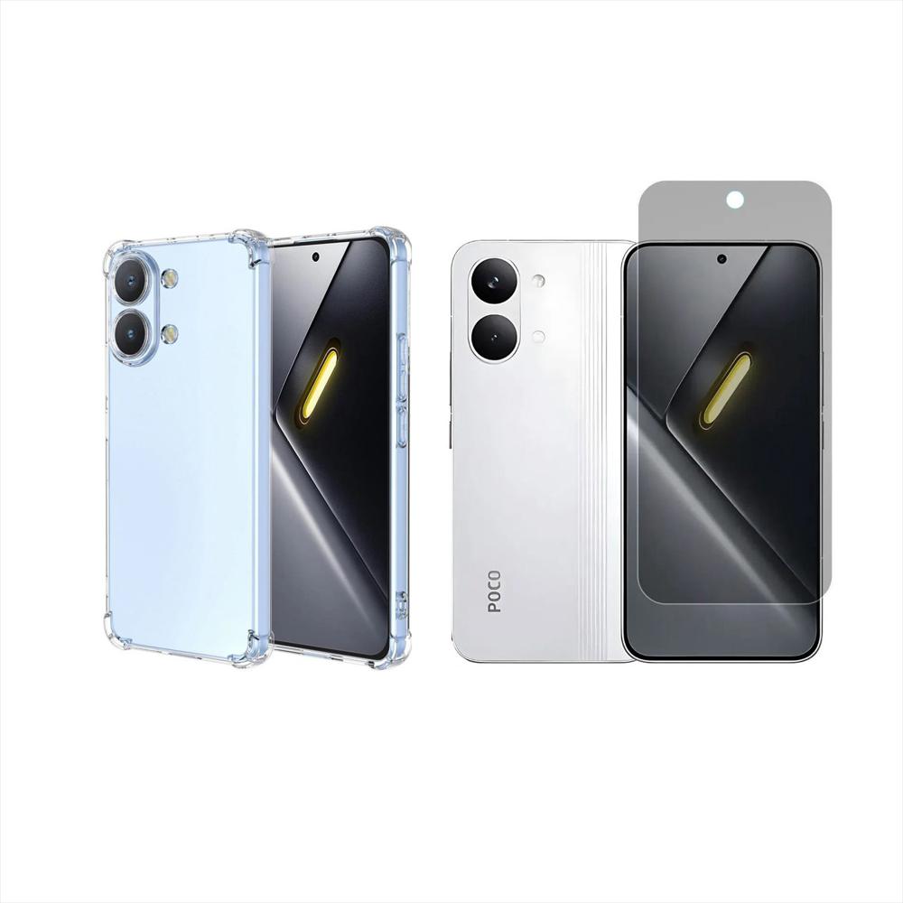 Funda Airbag Antichoque + Hidrogel Antiespia Para Xiaomi Poco X8 Pro Max img #1