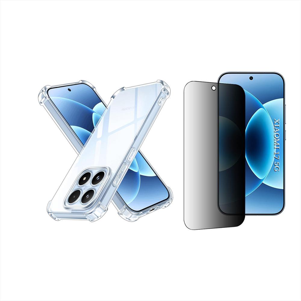 Funda Airbag Antichoque + Hidrogel Antiespia Para Xiaomi 17 img #1