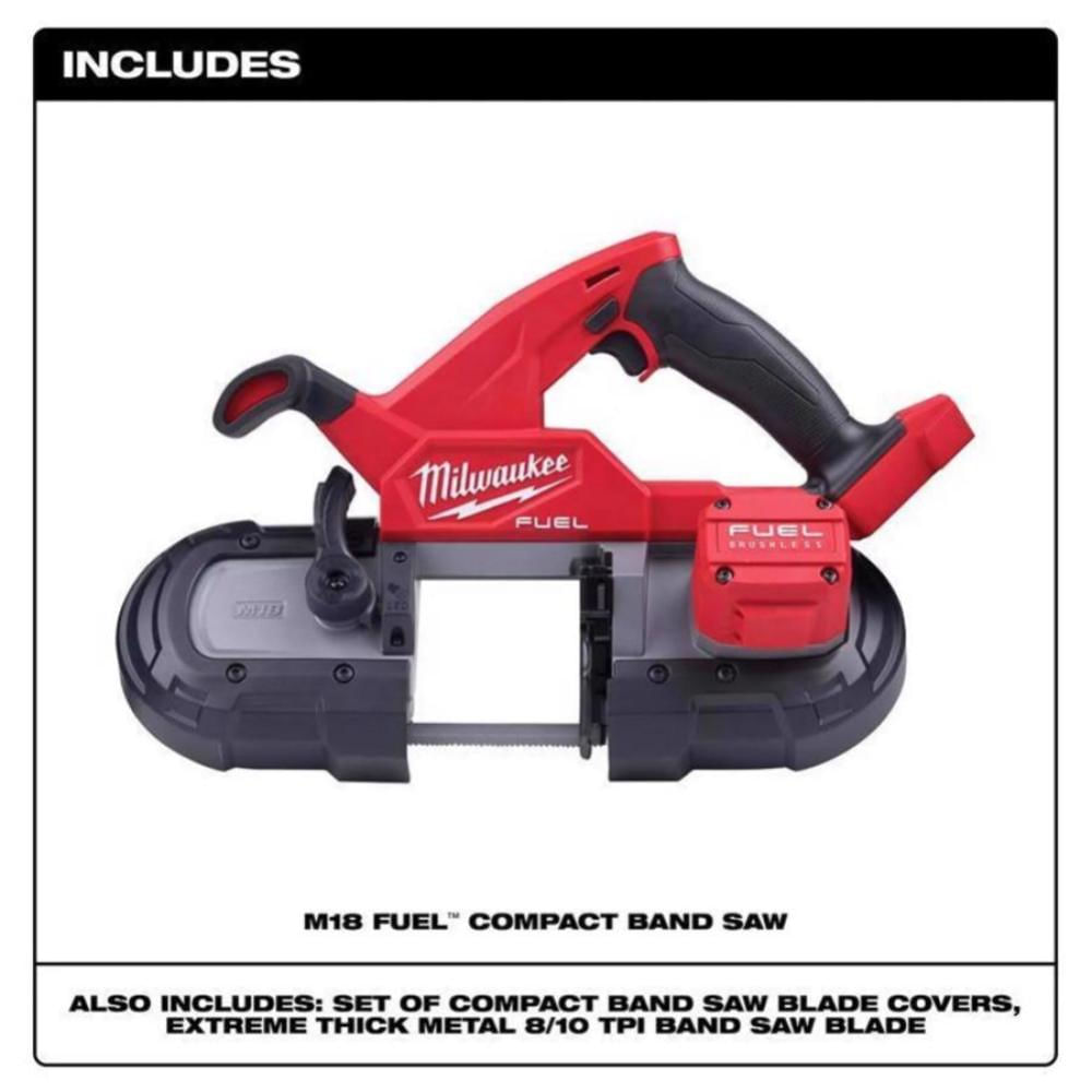 Sierra De Banda Milwaukee 2829 20 M18 Fuel Compacta 3 1/4 Pulgadas img #2