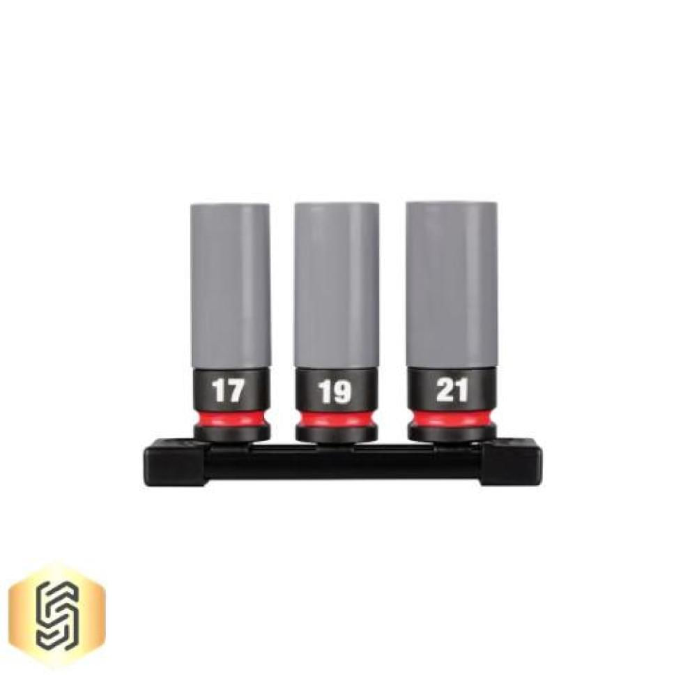 Juego De 3 Copas Métricas Milwaukee 49 66 7830 Shockwave Para Tuercas img #1
