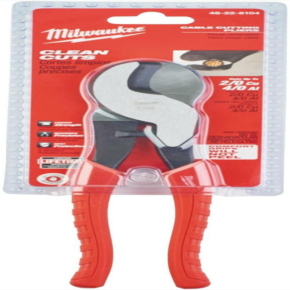 Alicate Cortacables Milwaukee 48 22 6104 Con Mango Cómodo img #2