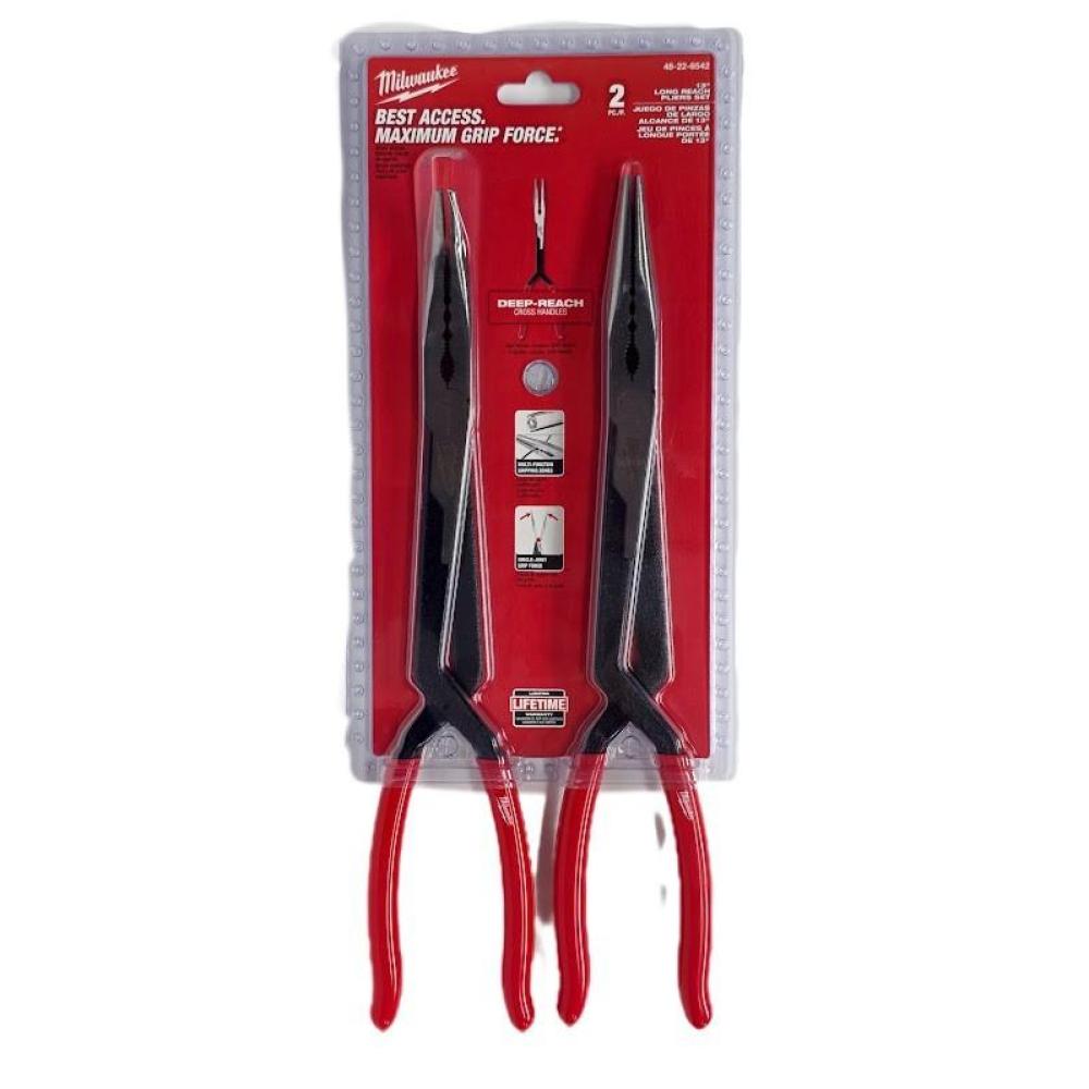 Juego De 2 Alicates Milwaukee 48 22 6542 De Alcance Largo img #1