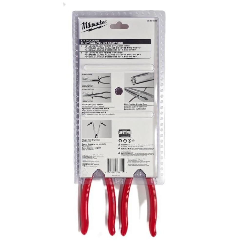 Juego De 2 Alicates Milwaukee 48 22 6542 De Alcance Largo img #2
