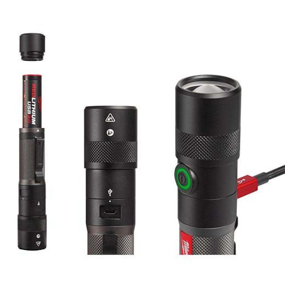 Linterna Milwaukee 2161 21 Redlithium Usb 1100 Lúmenes Con Enfoque img #3