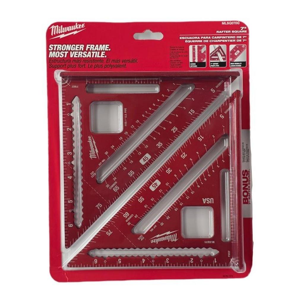 Juego De 2 Escuadras Milwaukee Mlsq070g Para Carpintero De 7 Pulgadas img #1