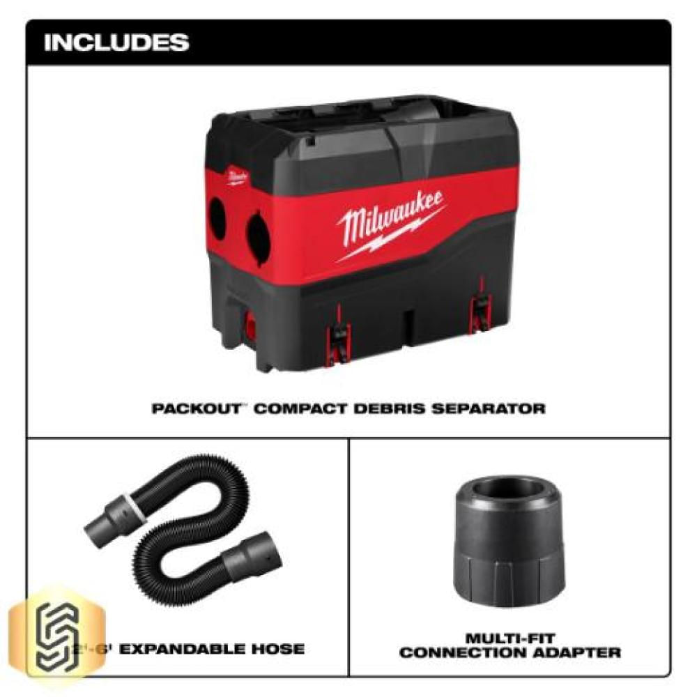 Separador Compacto De Residuos Milwaukee 49 90 2200 Packout img #2