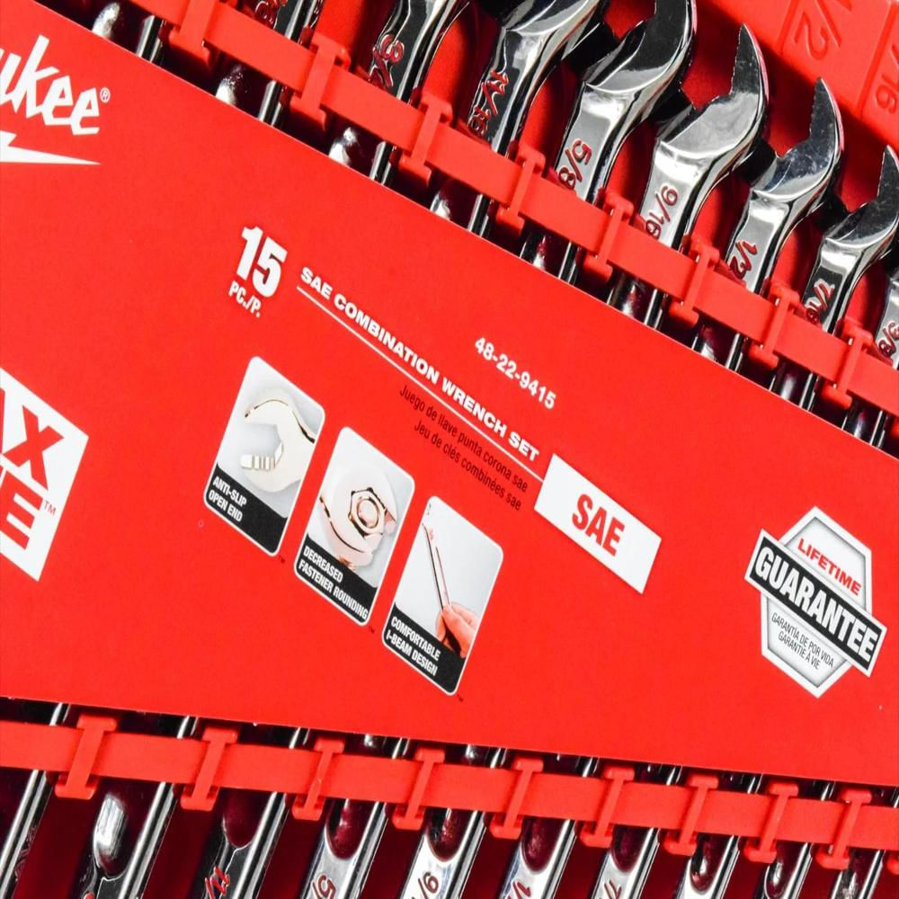 Juego De 15 Llaves Combinadas Sae Milwaukee 48 22 9415 img #2