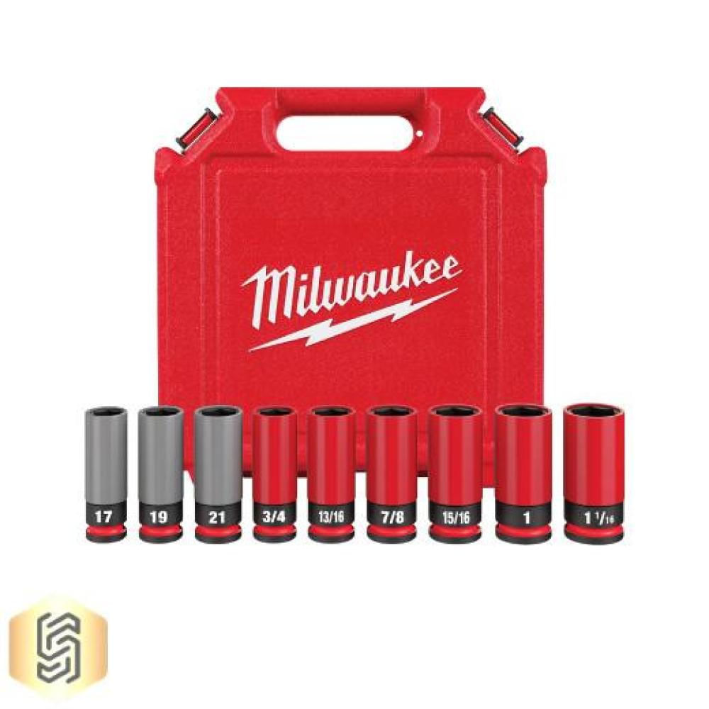 Juego De 9 Copas Para Tuercas Sae Y Métricas Milwaukee 49 66 7832 img #1