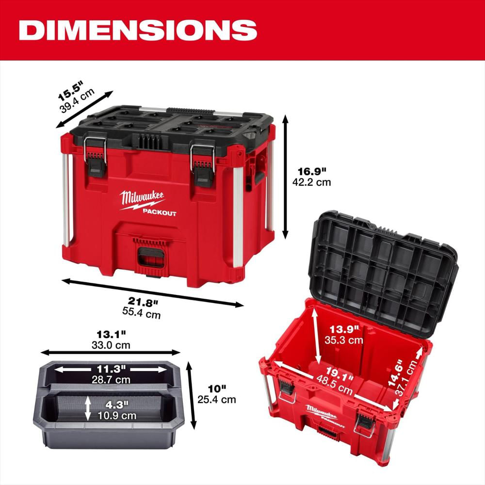 Caja De Herramientas Milwaukee 48 22 8423 Packout Xl Modular img #2