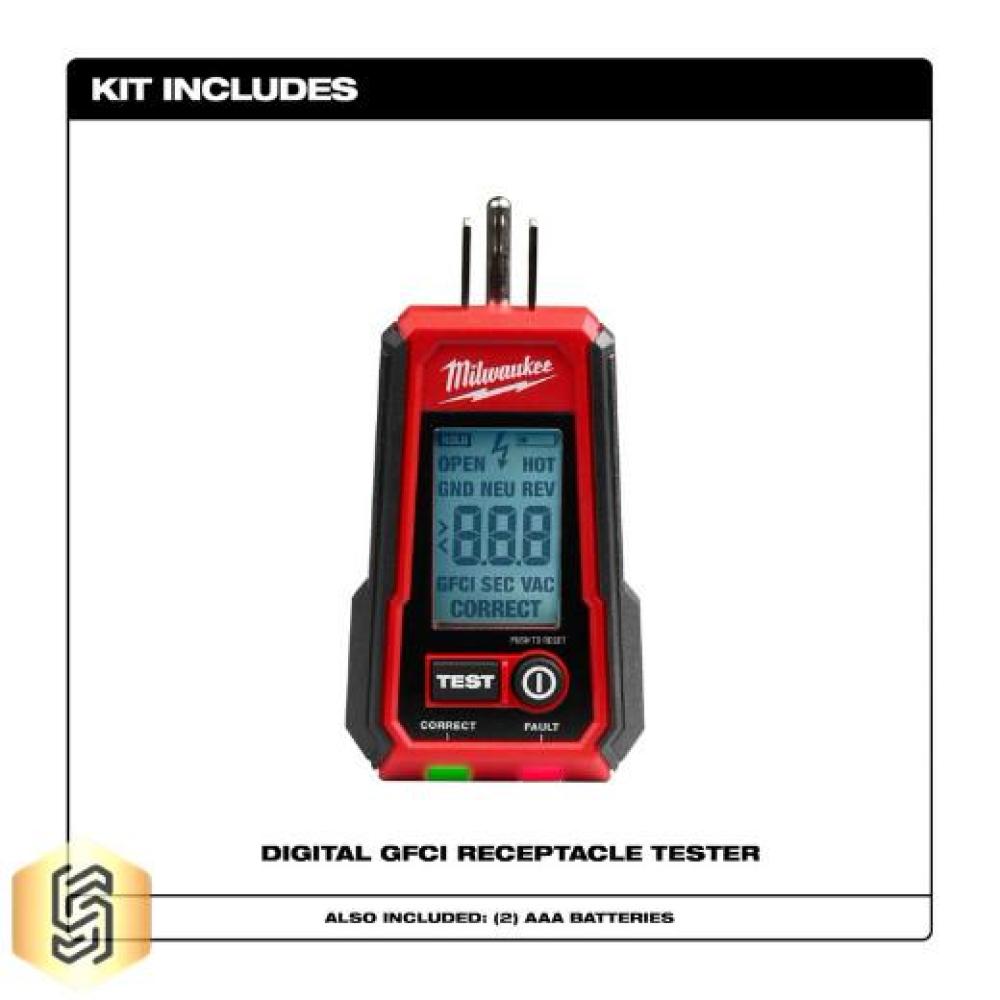 Probador Digital Gfci Milwaukee 2224 20 Para Tomacorrientes img #2