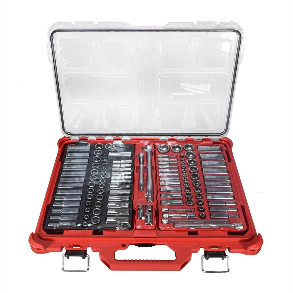 Juego De 106 Copas Y Trinquetes Milwaukee 48 22 9486 Packout Sae img #2