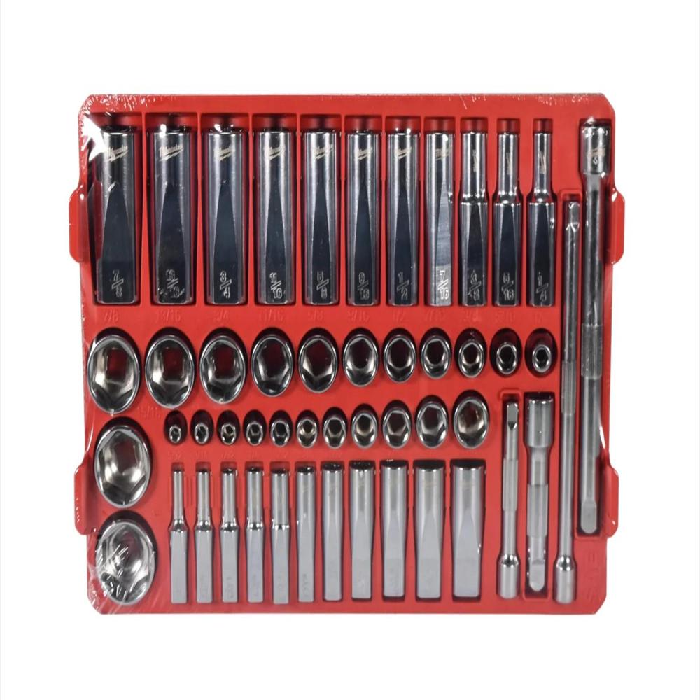 Juego De 106 Copas Y Trinquetes Milwaukee 48 22 9486 Packout Sae img #4