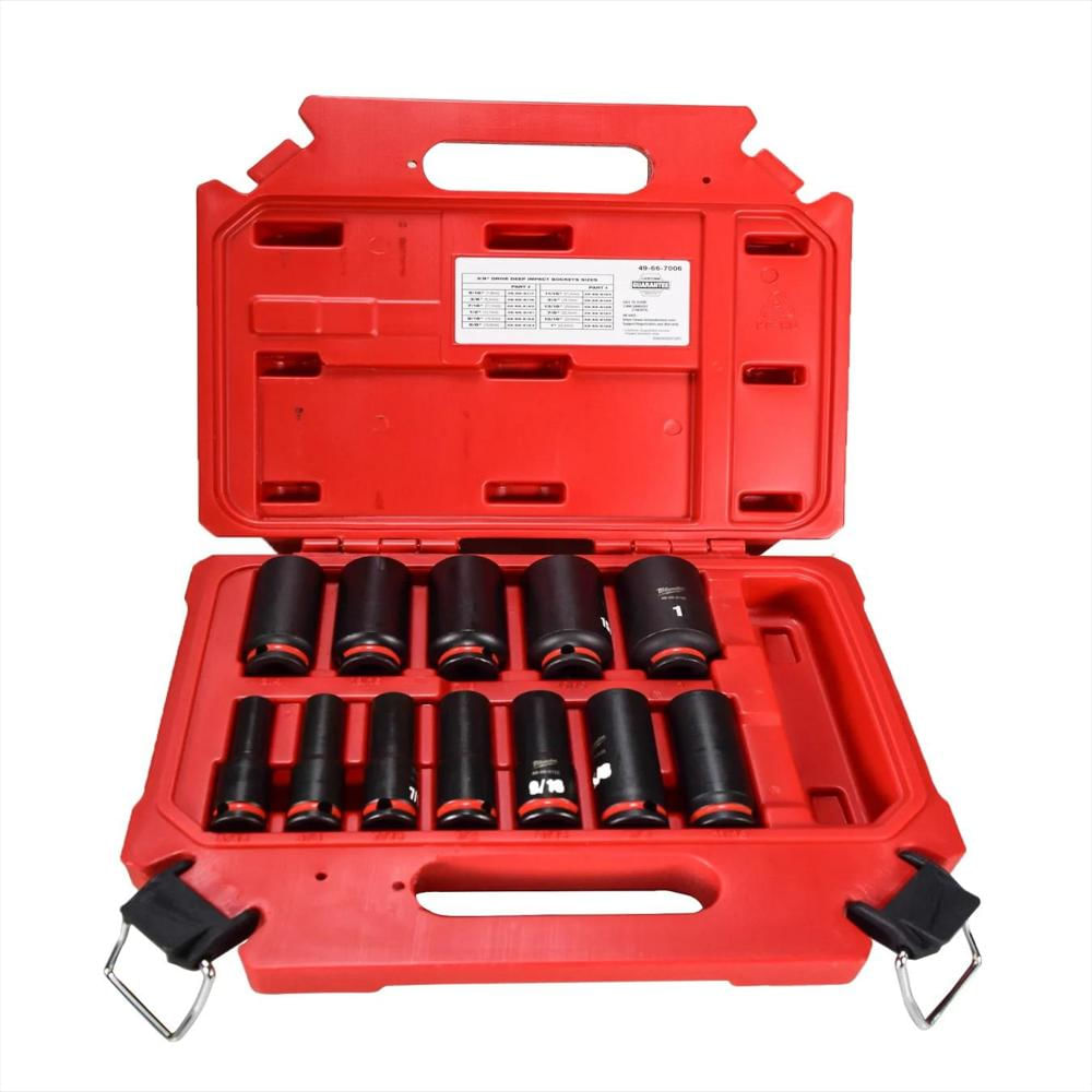 Juego De 12 Copas De Impacto Sae Milwaukee 49 66 7006 Shockwave img #2