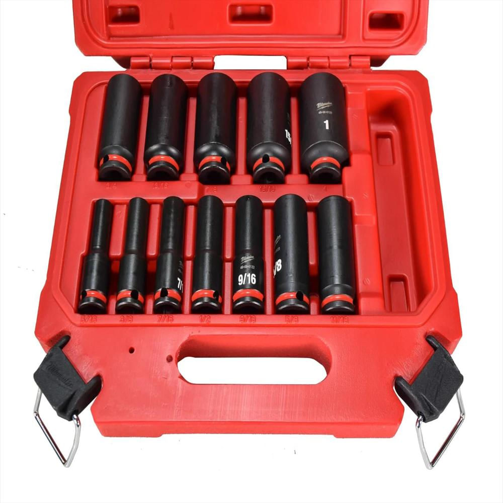 Juego De 12 Copas De Impacto Sae Milwaukee 49 66 7006 Shockwave img #3