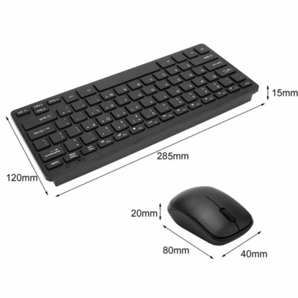 Teclado Inalambrico Mini K03 + Mouse Inalambrico img #3