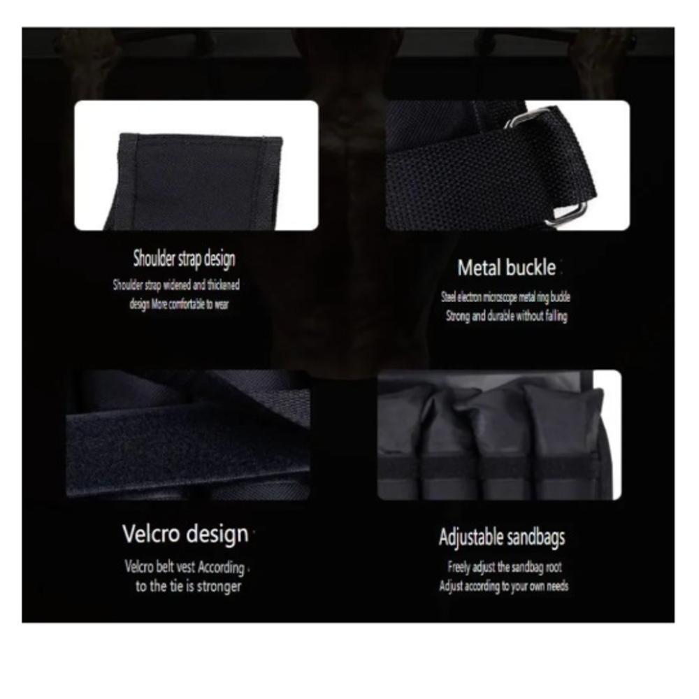 Chaleco Lastrado Ajustable Negro img #3