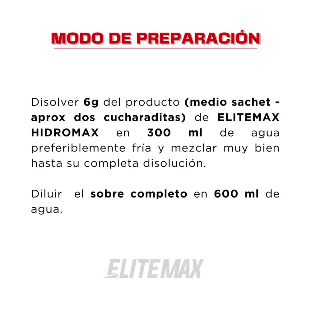 Hidratante Hidromax 30 Sachet Elitemax img #2