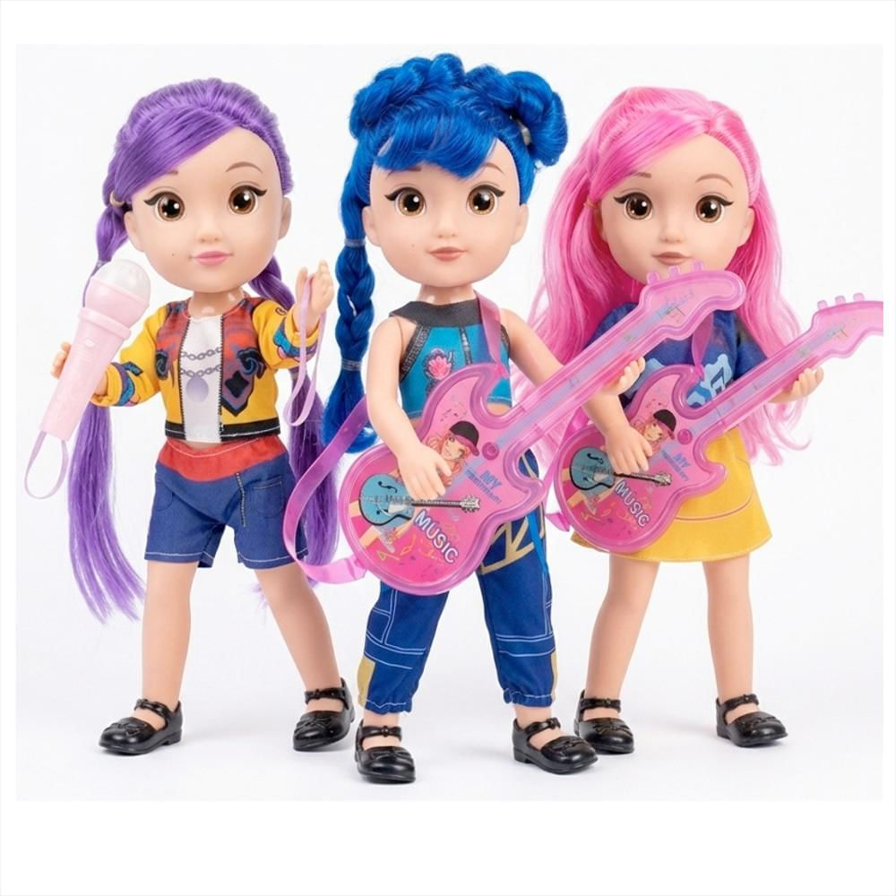Set De 3 Muñecas Guerreras K Pop Con Luz Y Sonido img #1
