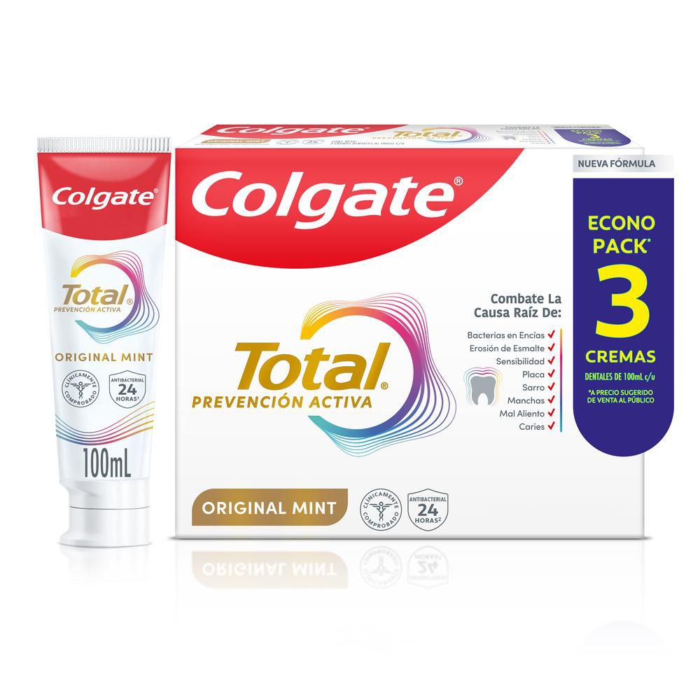 Crema dental COLGATE original mint prevención activa (300  ml) img #1