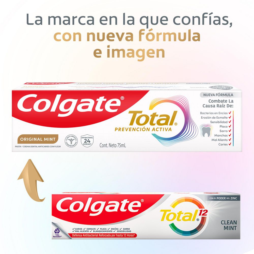 Crema dental COLGATE original mint prevención activa (300  ml) img #2