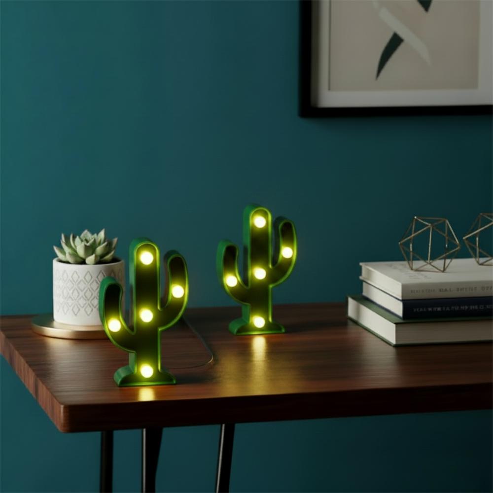 Lámpara Led Decorativa De Cactus img #3
