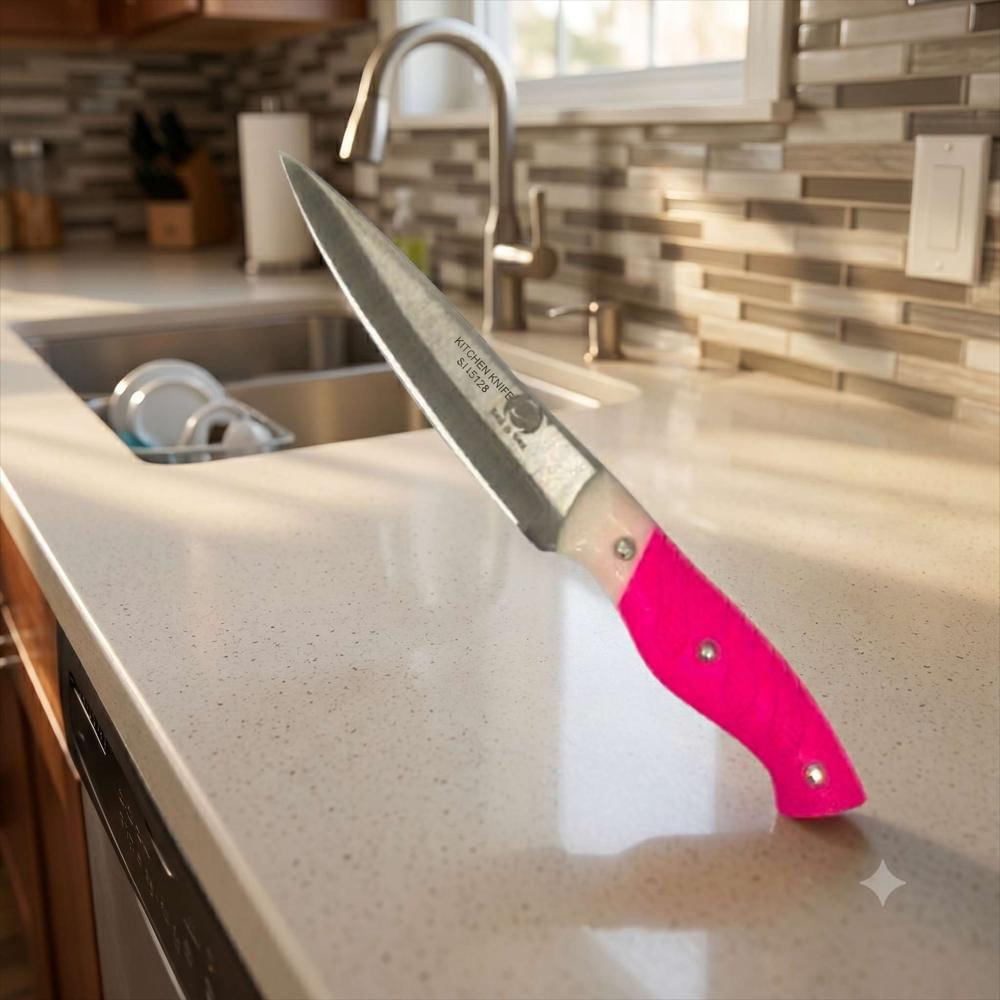 Cuchillo De Cocina Profesional Chef Multiuso Acero Inoxidable Mango Ergonómico img #2