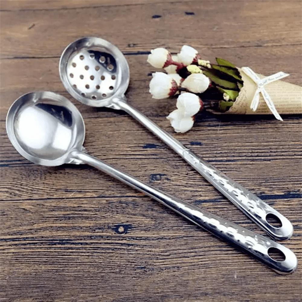 Juego 2 Utensilios De Cocina Acero Inoxidable Multiusos Duradero Resistente img #2