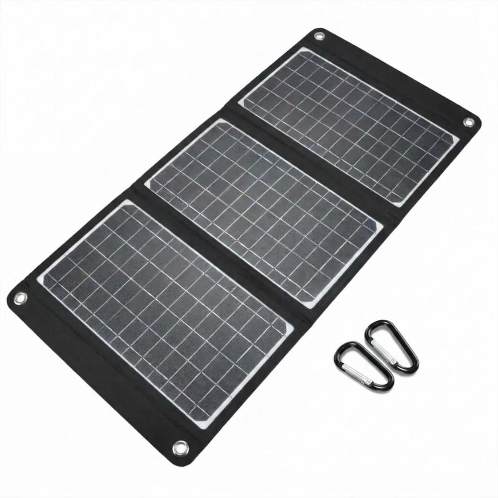 Cargador Solar Plegable Portátil 2 Puertos Usb Para Camping img #1