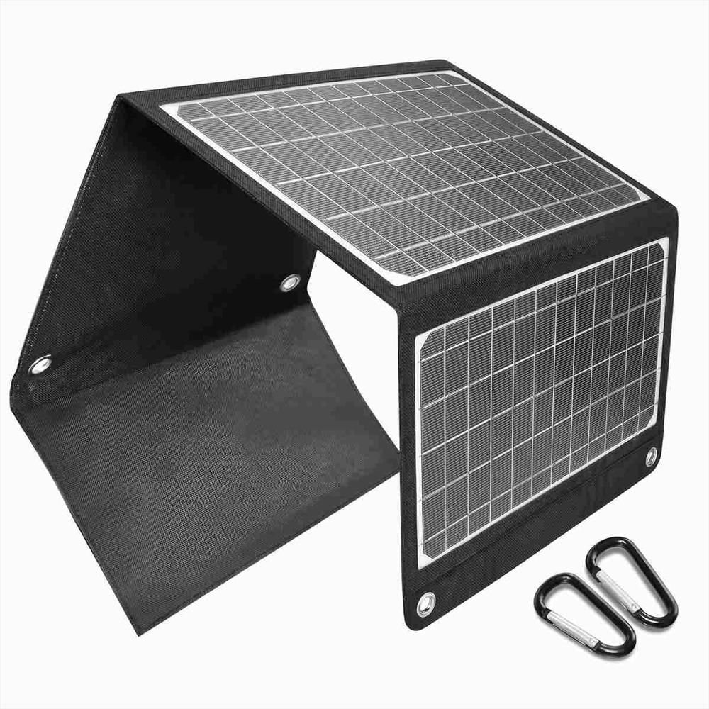 Cargador Solar Plegable Portátil 2 Puertos Usb Para Camping img #2