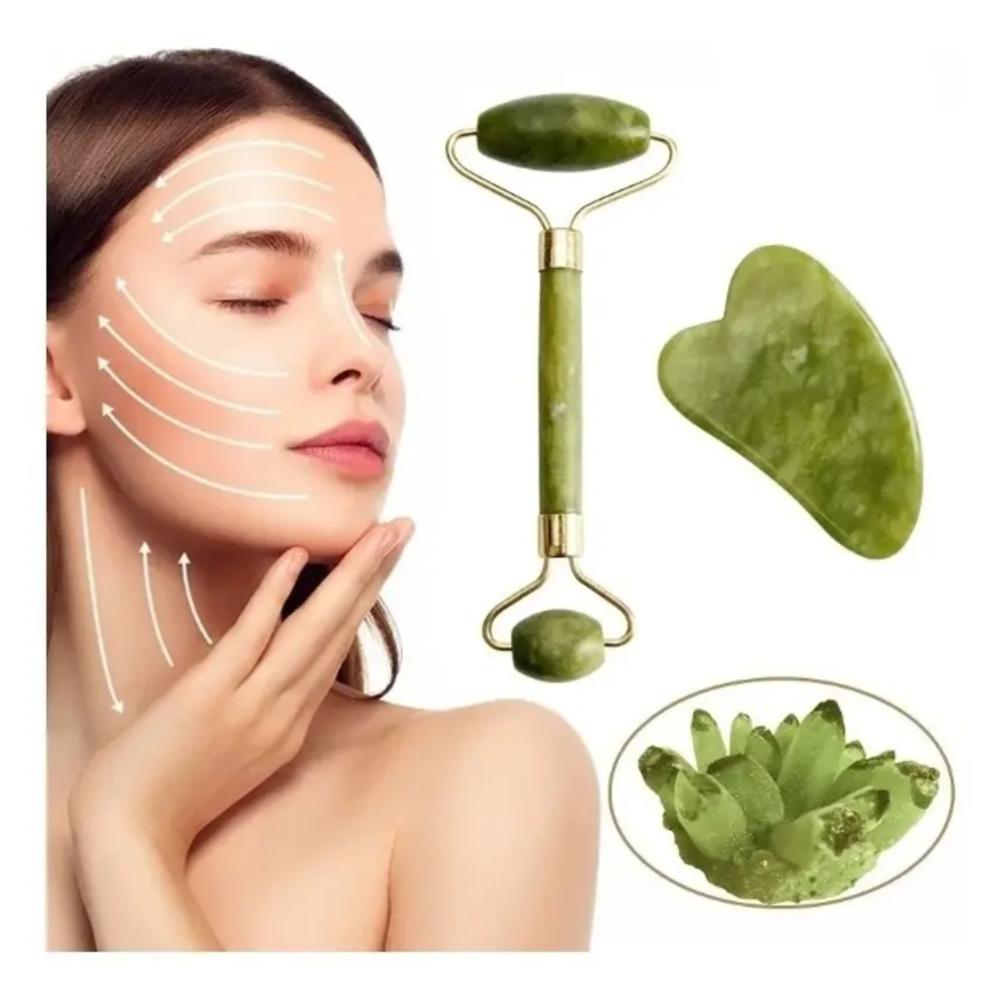 Masajeador Facial Rodillo Jade img #1