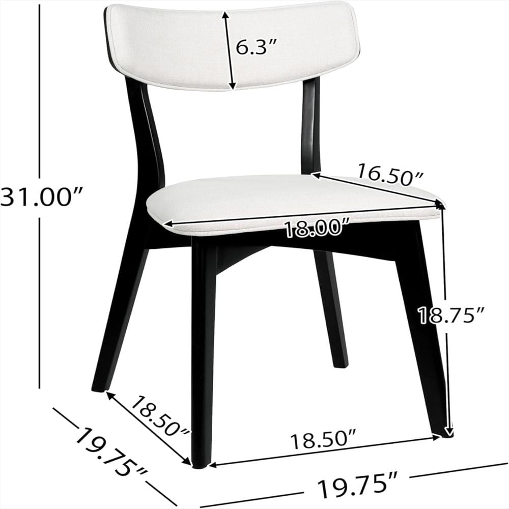 Silla Comedor Christopher Knight Home Tapizada Beige Claro Juego De 2 img #2