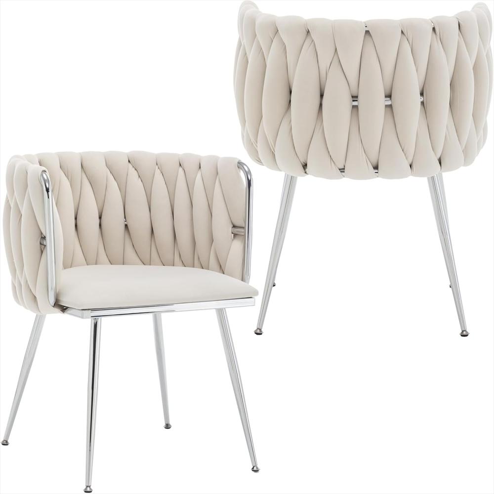 Silla Comedor Systemkenji Terciopelo Ergonómica Confort 2 Unidades img #1