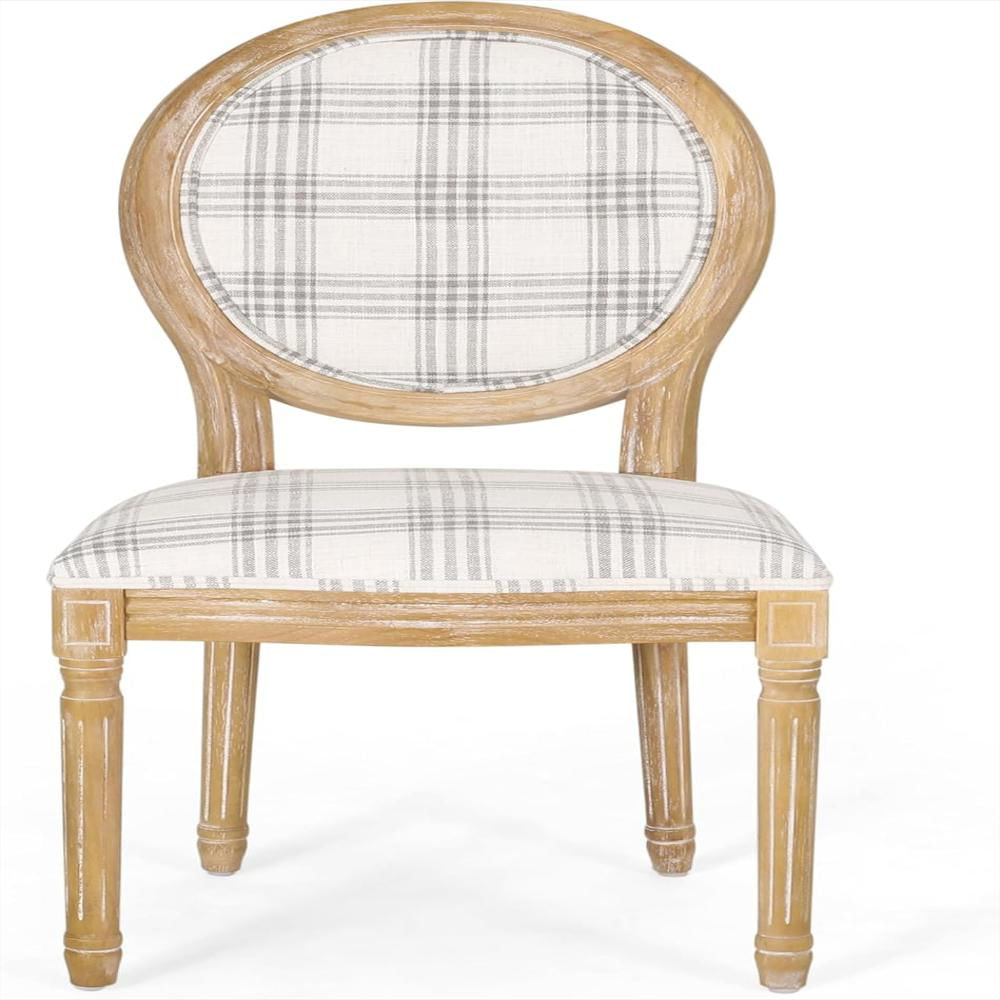 Sillas Comedor Christopher Knight Home Terciopelo Gris Y Blanco 2 Piezas img #5