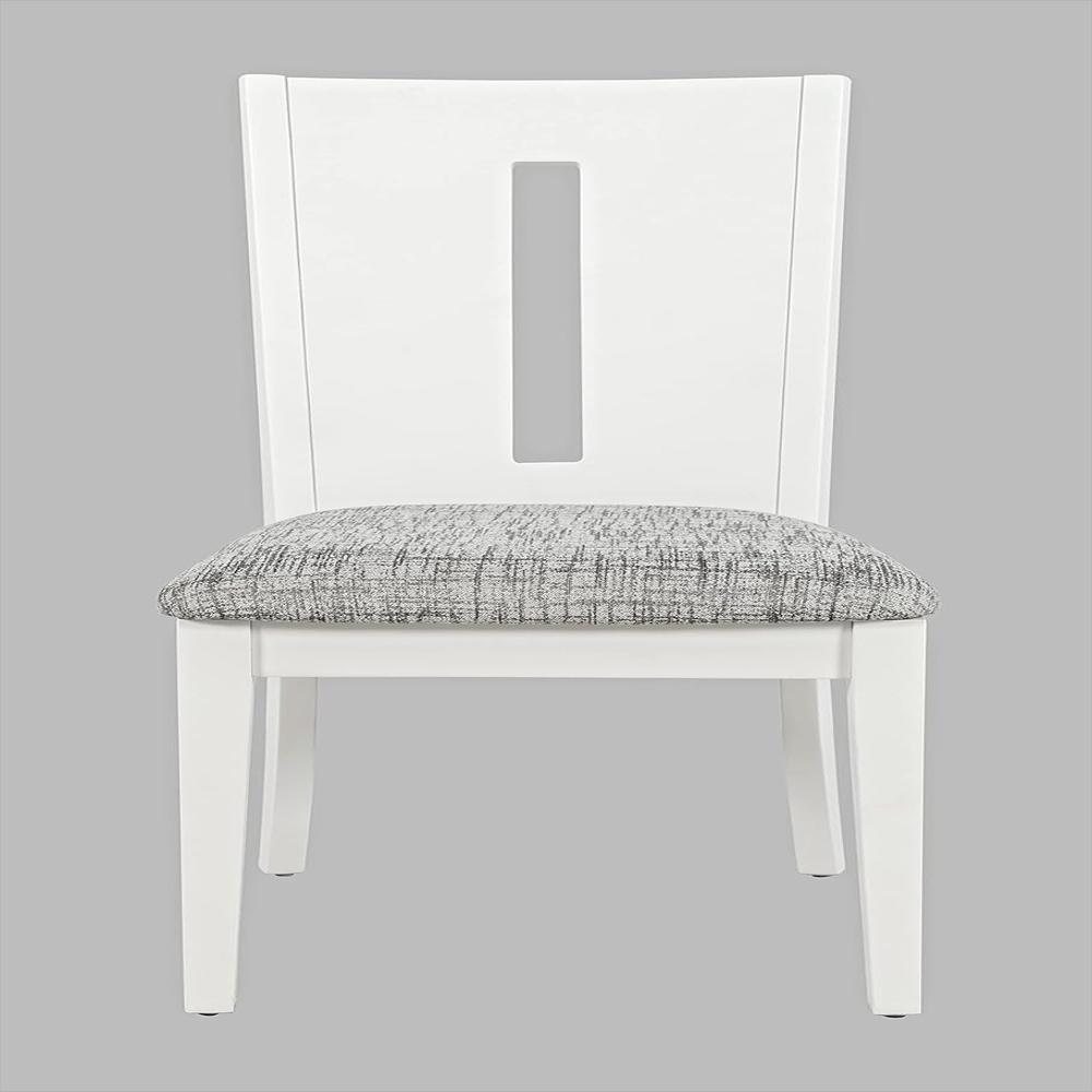 Silla De Comedor Jofran Inc Tapizada Gris Acentos Gris Oscuro Juego De 2 img #3