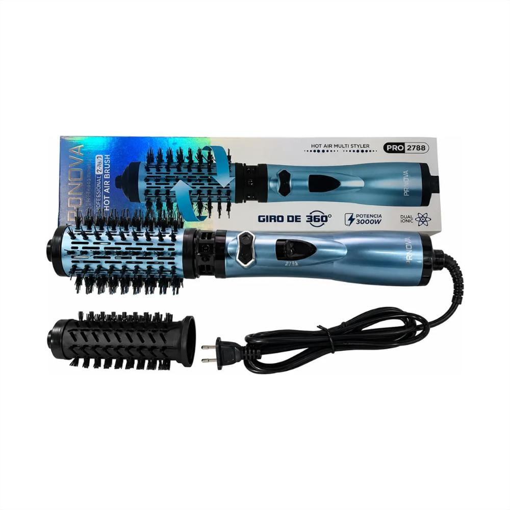Cepillo Eléctrico Giratorio 360° Cabello 3000W 2 En 1 Liso img #1