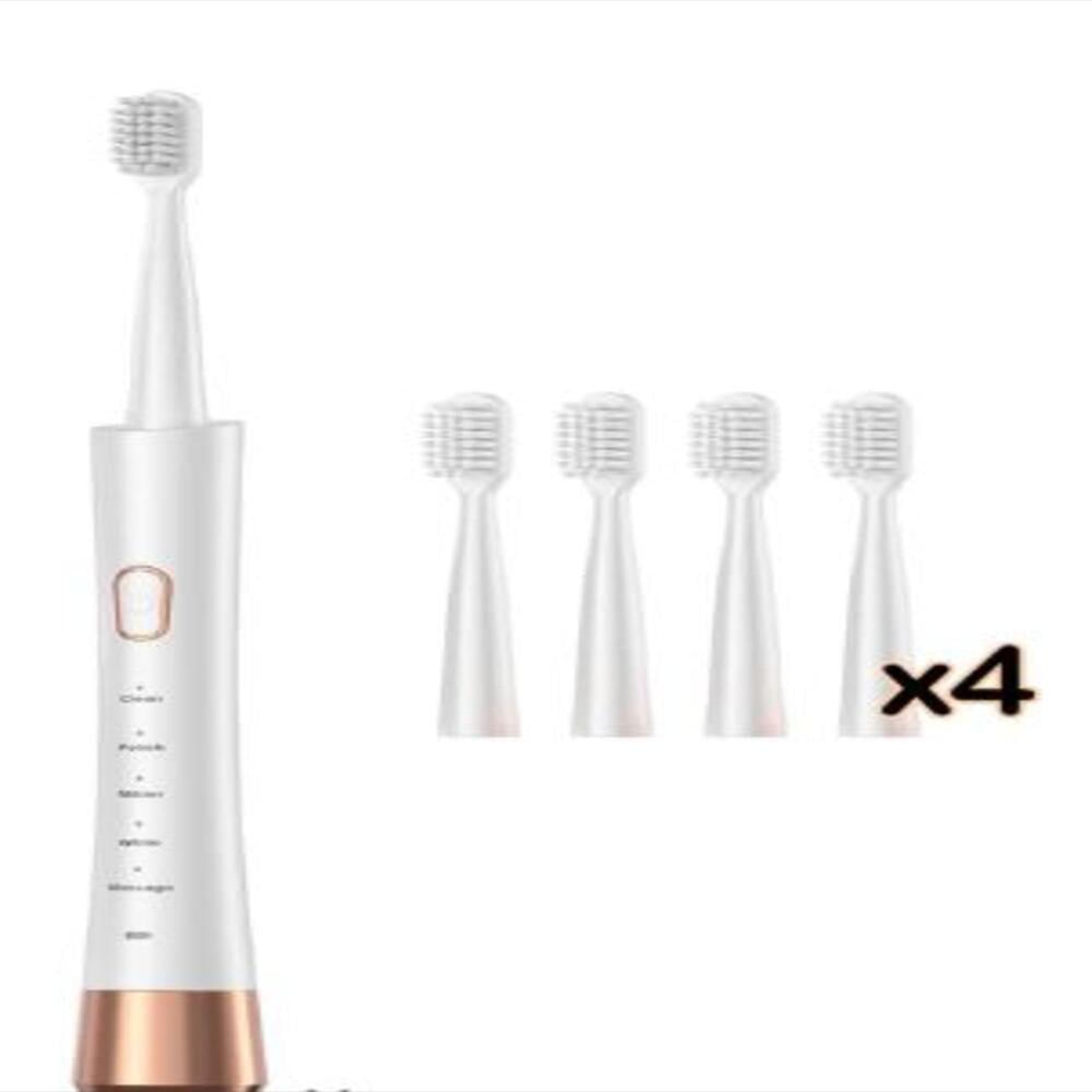 Cepillo Eléctrico Sónico Recargable Con 4 Cabezales Limpieza Profunda Md 806 img #1