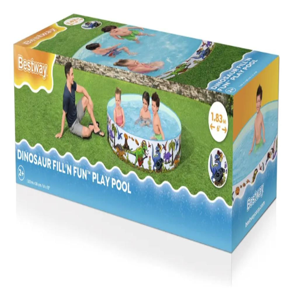 Piscina Rígida Bestway Alberca Infantil Dinosaurios 183X38cm img #3