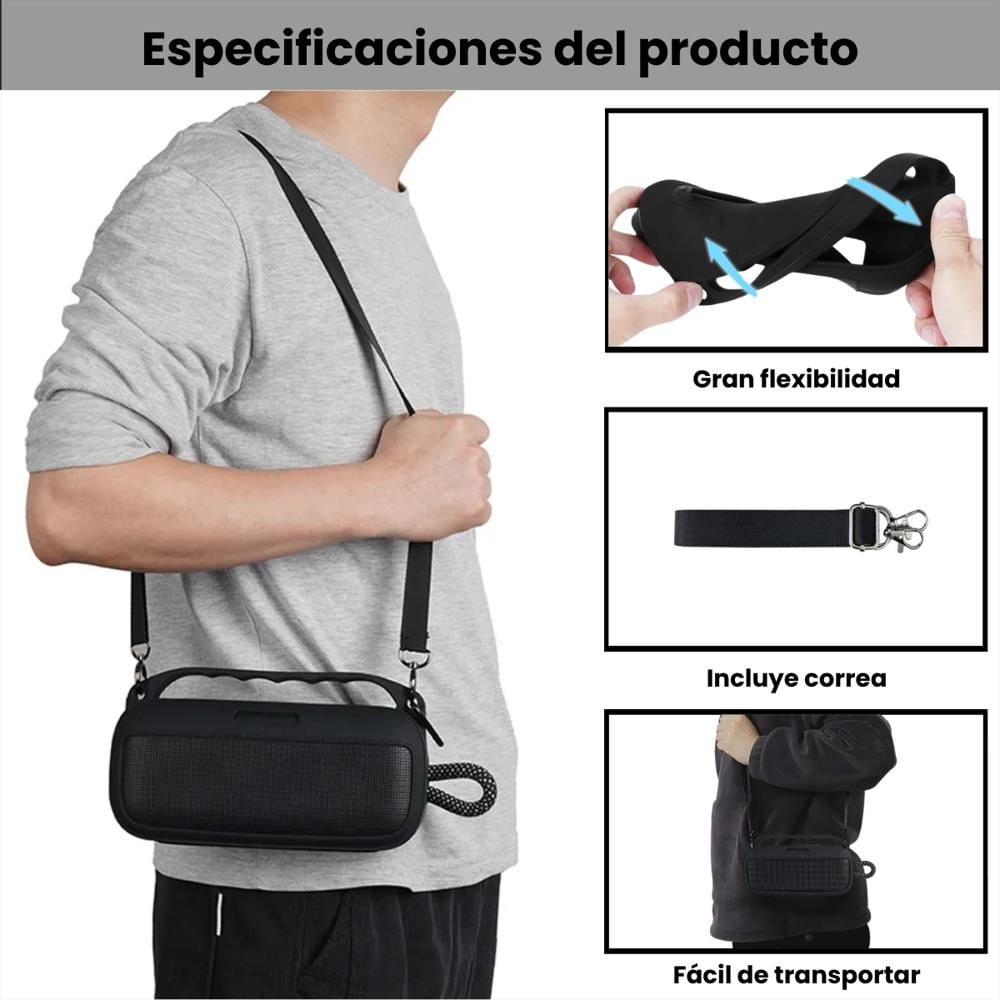 Silicona Bose Soundlink Plus Funda Y Correa Para Transportar img #4