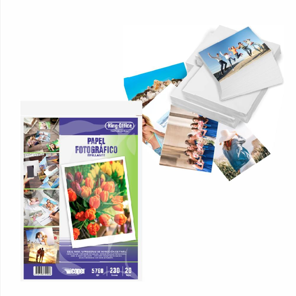 Papel Photo Glossy 230 Grs A 4 X 20 Hj img #3