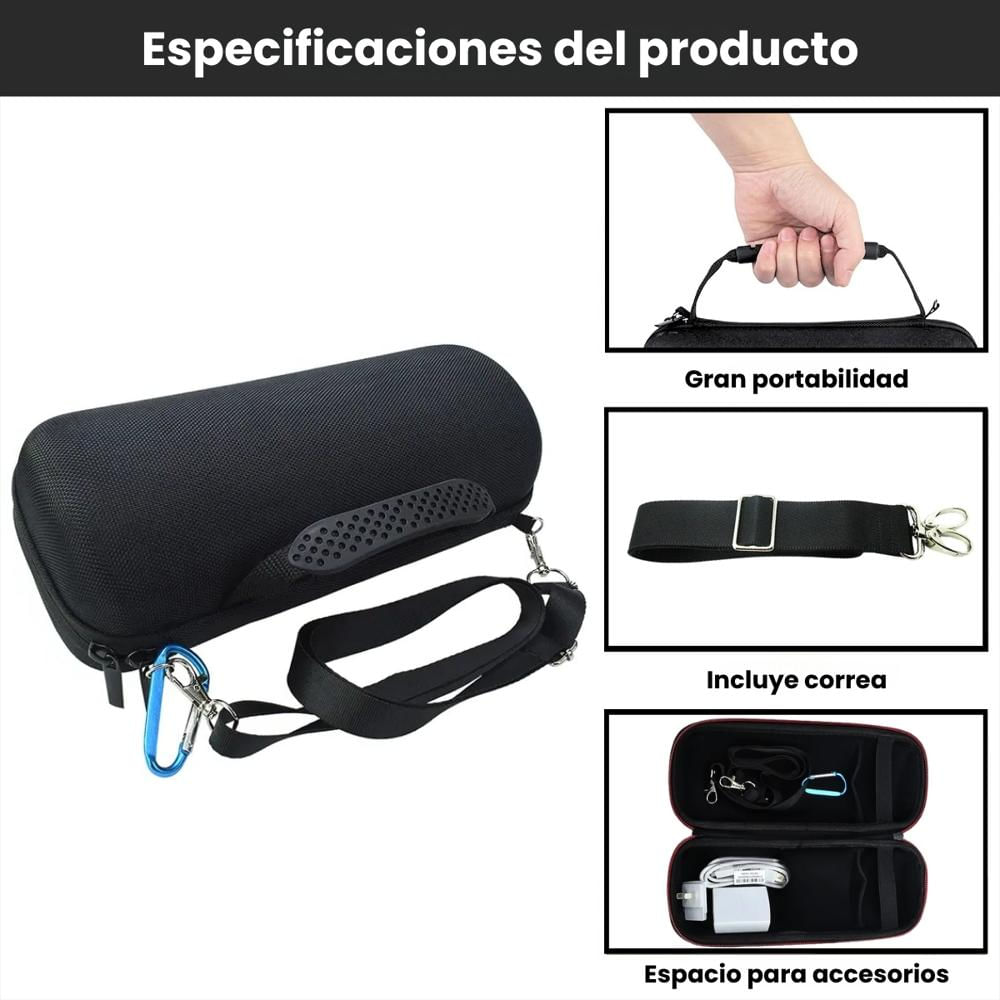 Estuche Rigido Jbl Grip Protector A La Medida Con Correa img #4