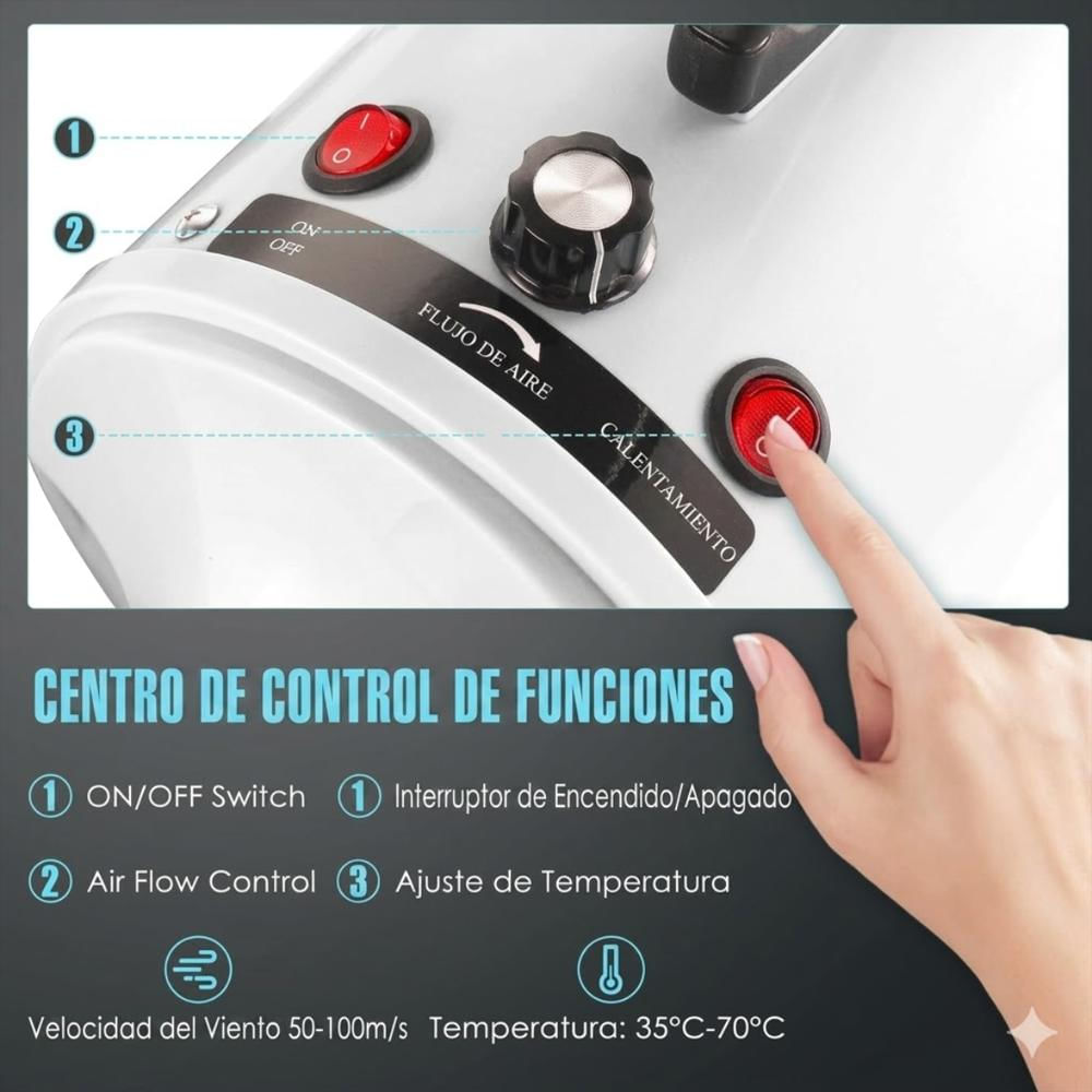 Secador De Pelo Multiusos Profesional Para Mascotas Potente img #2