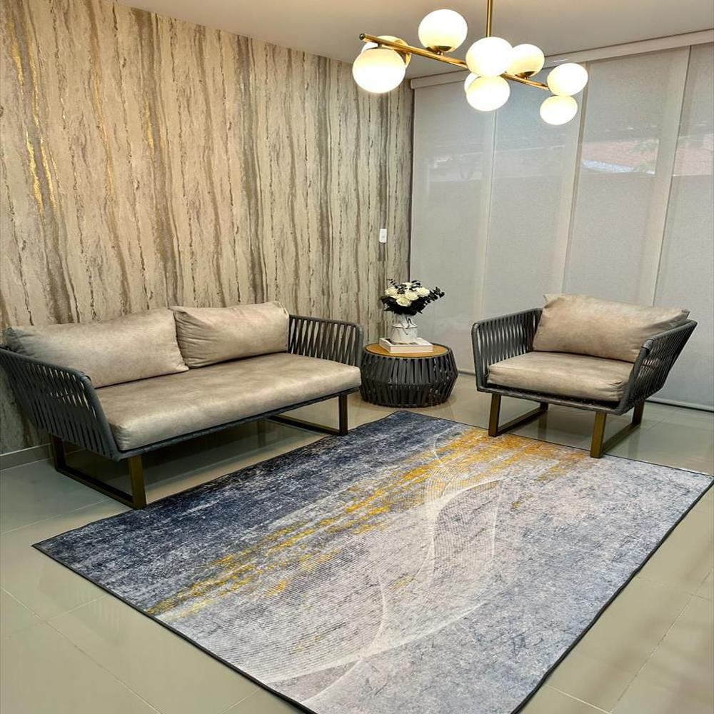 Tapete Moderno Gris 150 X 200 Cm Decoracion Hogar img #2
