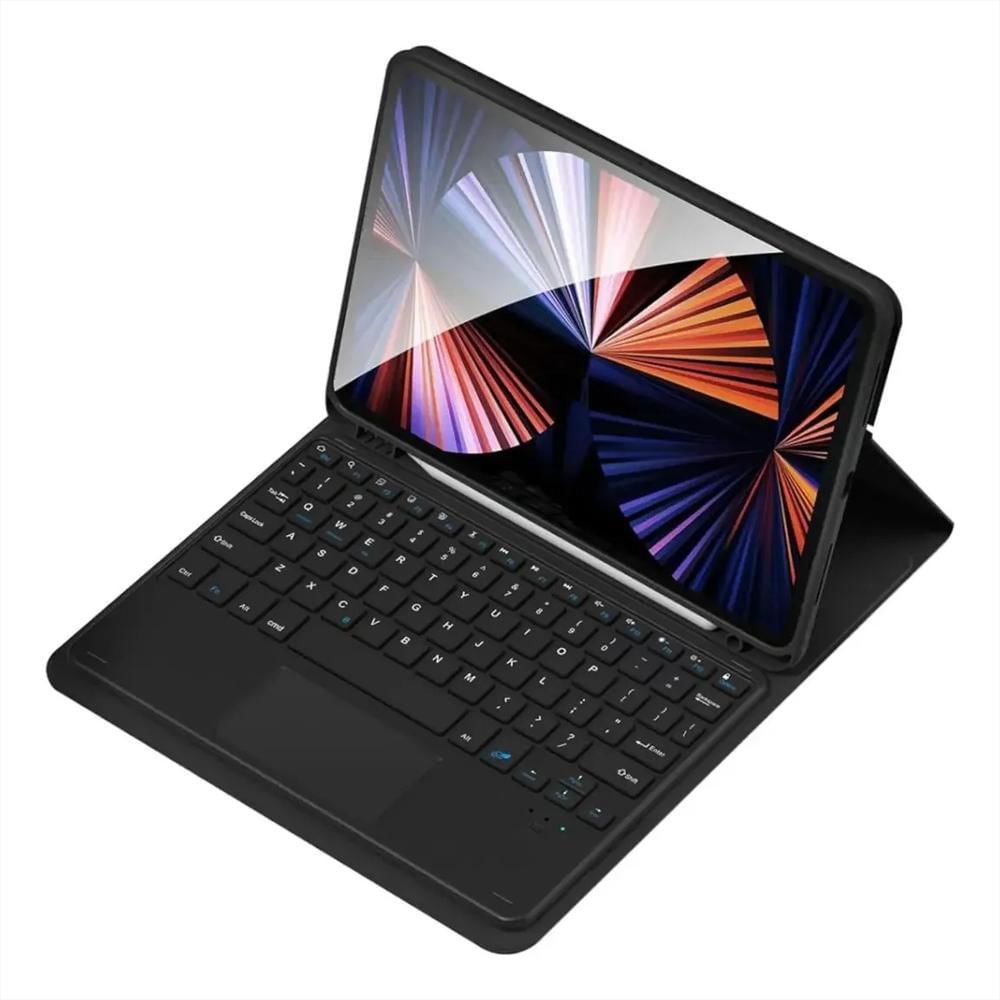 Estuche Teclado Trackpad Para Ipad A16 2025 Negro +Mouse+Bolso img #2