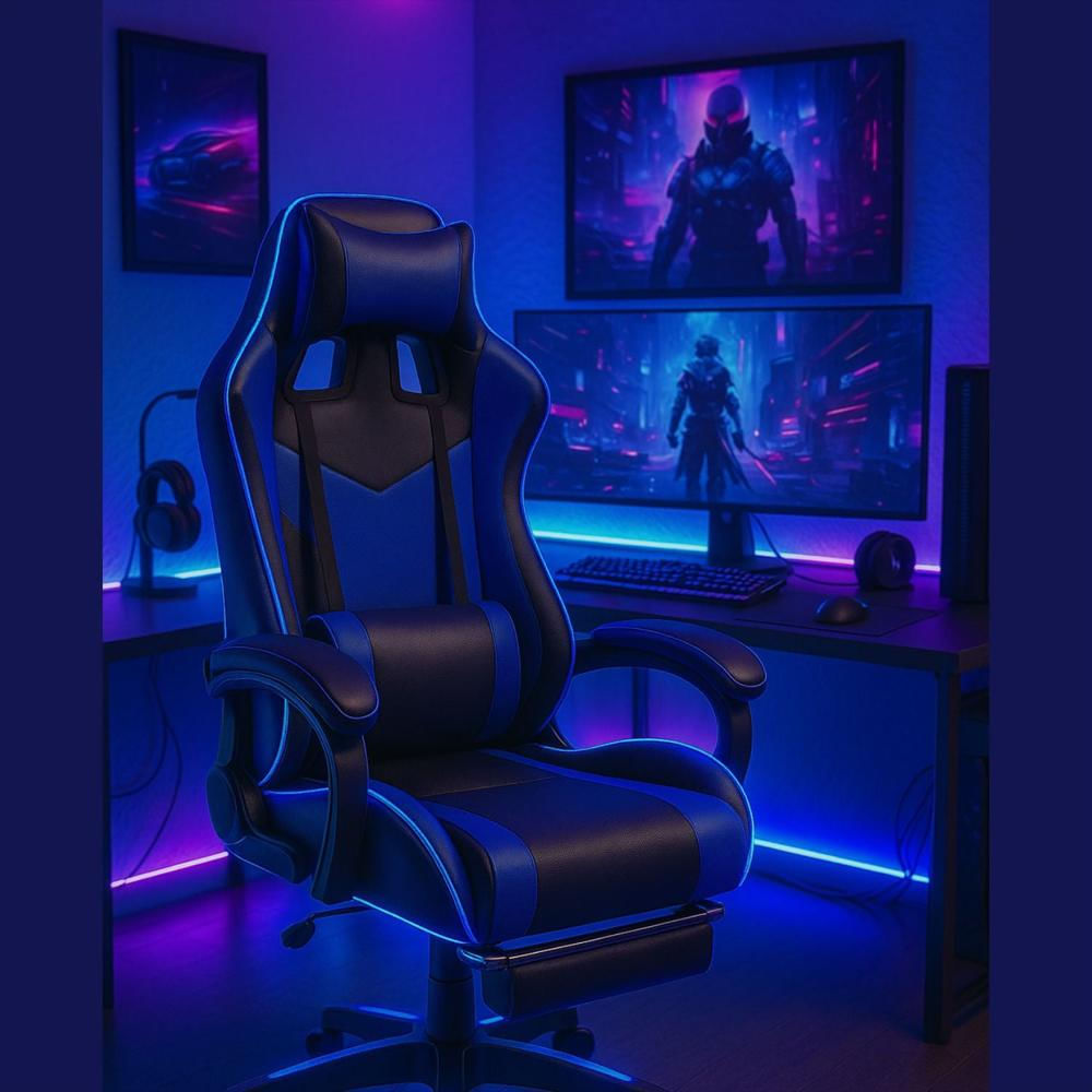 Silla Gamer Ergonomica Reclinable Kairo Azul img #2