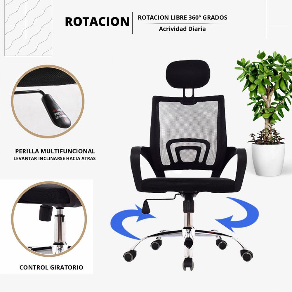 Silla De Oficina Colors Presidente Negro img #4