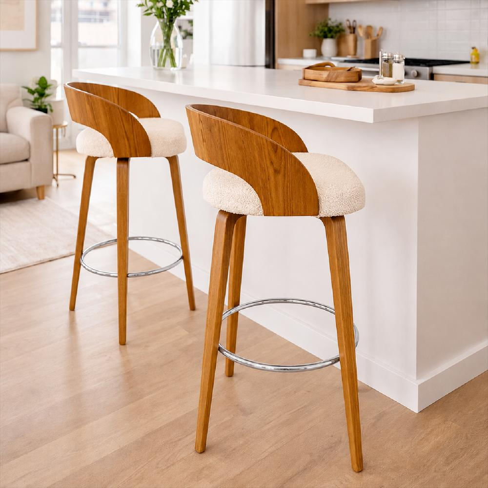 Set Silla Bar Odet 95X44x42cm Beige img #1