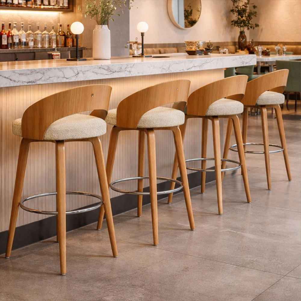 Set Silla Bar Odet 95X44x42cm Beige img #5