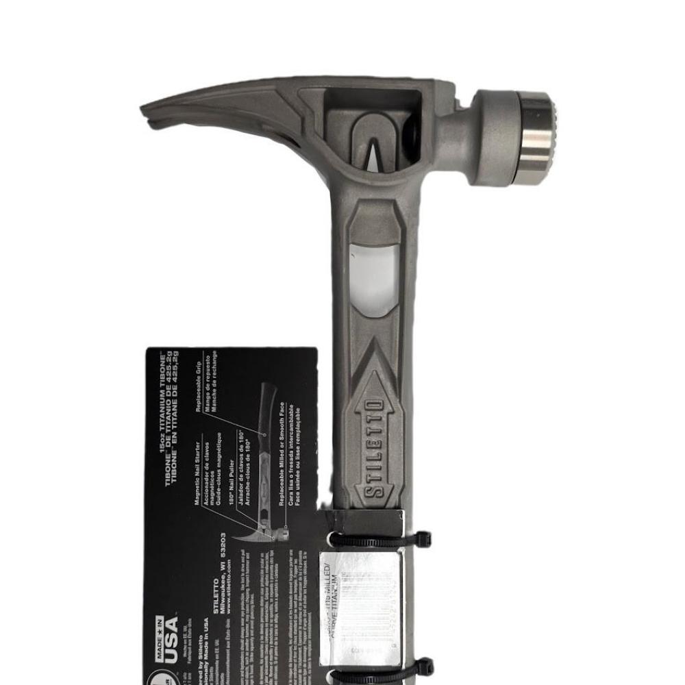 Martillo Stiletto Tib15mc Cara Fresada Mango Curvo De 18 Pulgadas img #2
