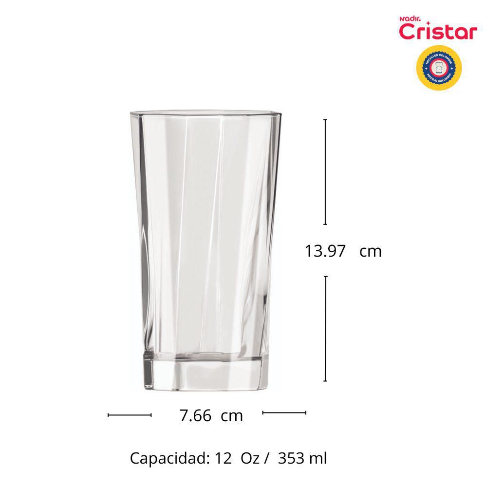 Set X 6 Vasos Mozart Vasos Altos CRISTAR 0096CL6EX img #4